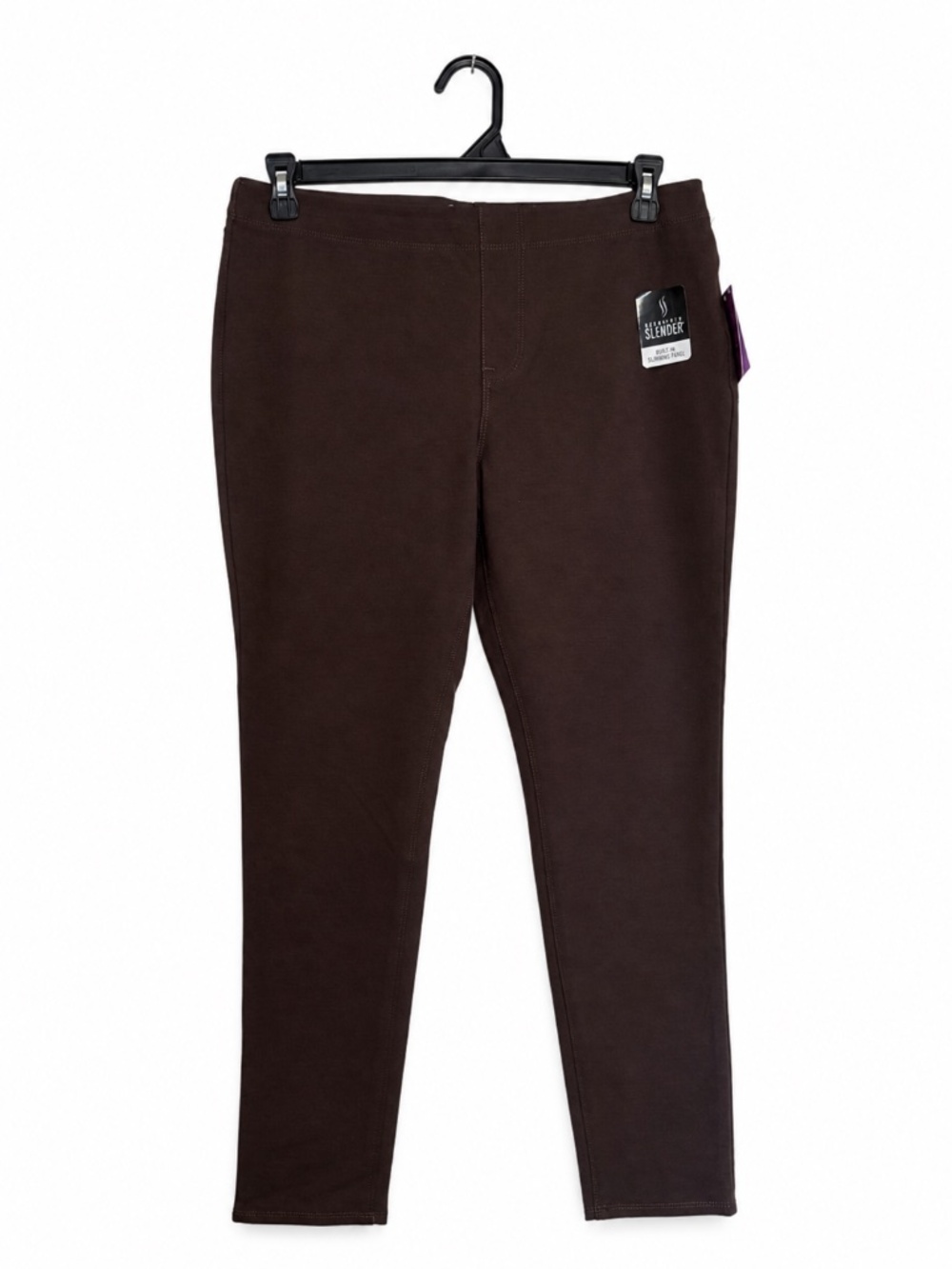 St. John's Bay Womens Plus Skinny Pull-On Pant - Brown - Women's Size L - NWT